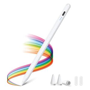 KINGONE Upgraded Stylus Pen, iPad Pencil, Ultra High Precision & Sensitivity, Palm Rejection, Prevents False ON/Off Touch, Power Display, Tilt Sensitivity, Magnetic Adsorption for iPad 2018 and Later