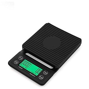 SCIENISH Digital Coffee Scale with Timer- Baking Table Weighting V60 Drip Coffee Mini Digital Electronic Kitchen Scale with Timer 0.1-5000G Kitchen Weighing
